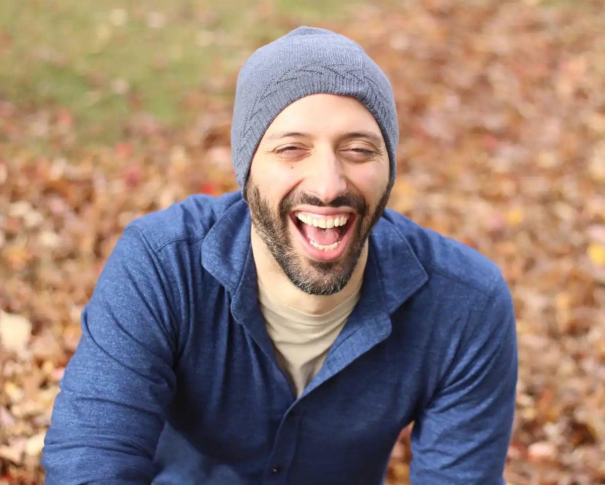 Thomas Meli Laughing Portrait